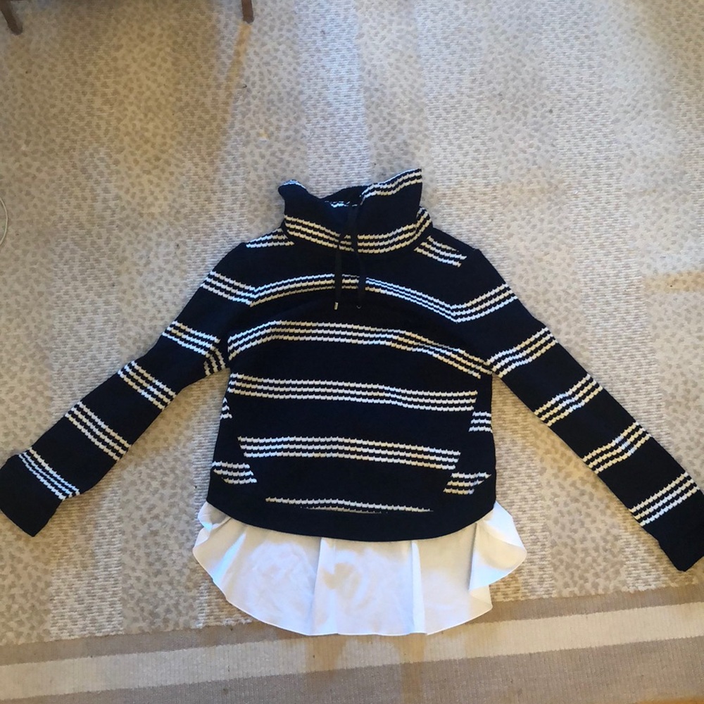 Veronica Beard striped combo sweater NWT